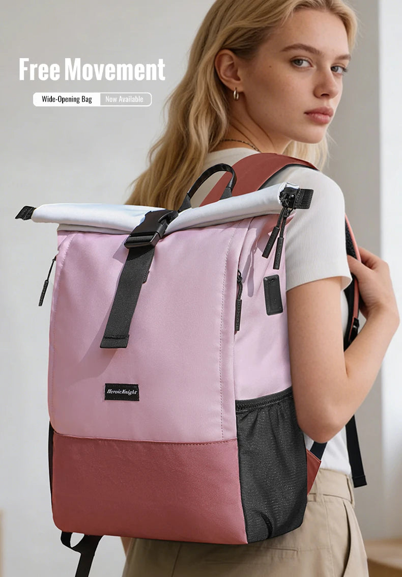 HK Large Capacity Travel Backpack Waterproof 15.6 inch Laptop Backpack With USB Charge Casual Business Travel Bag for Men Women