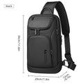 HK Business Crossbody Bag For Men Portable Shoulder Messenger Bags Male Waterproof Travel Short Trip Chest Bag For 11 Inch iPad