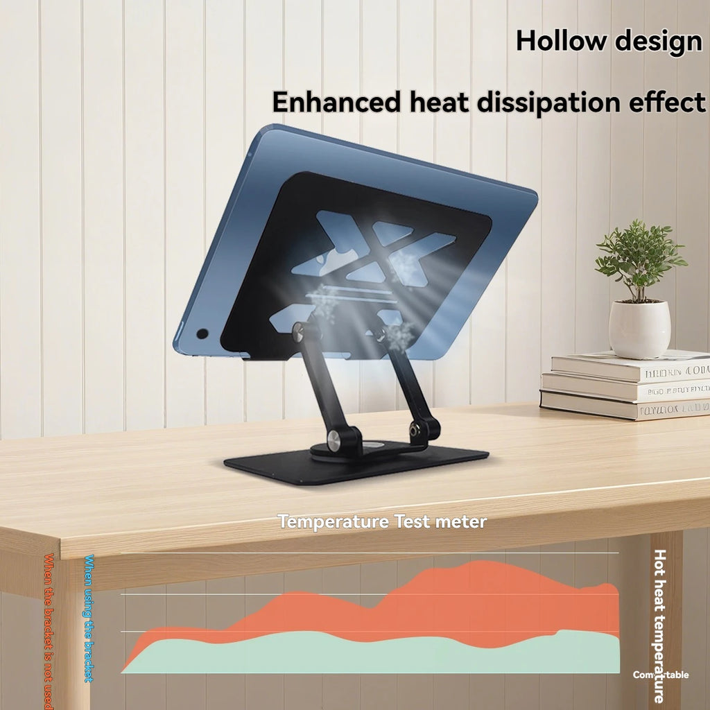 P2029 Tablet Computer Bracket 12.9-inch Aluminum Alloy Metal 360° Rotating Lifting Lazy Desktop Mobile Phone Support Bracket