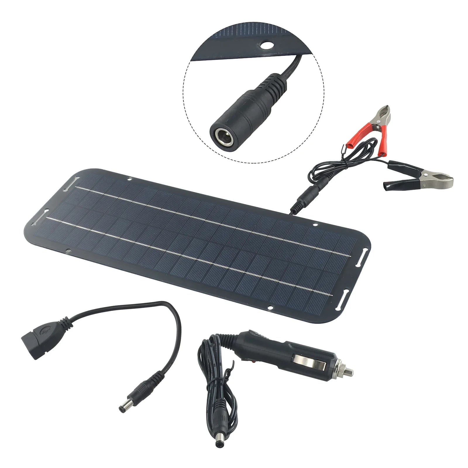Monocrystalline Solar Cells Solar Battery Trickle Charger 12V Olt Power Solar Panel Solar Battery Charger Car Van Boat Kit
