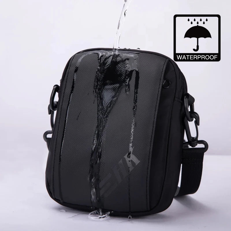HK Casual Crossbody Bag Men's Shoulder Bag Small Sling Chest Bag Waterproof Wallet Phone Pouch Travel Daily Messenge Bag for Men
