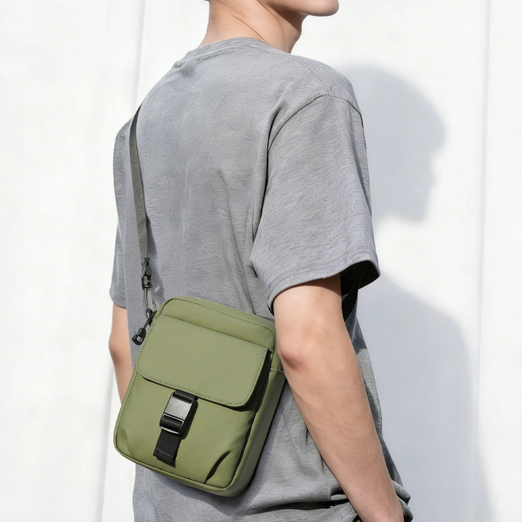 HK Waterproof Crossbody Bags for Men Lightweight Men's Shoulder Bag Mini Phone Pouch Messenger Commuting Bag Sling Packs Satchel
