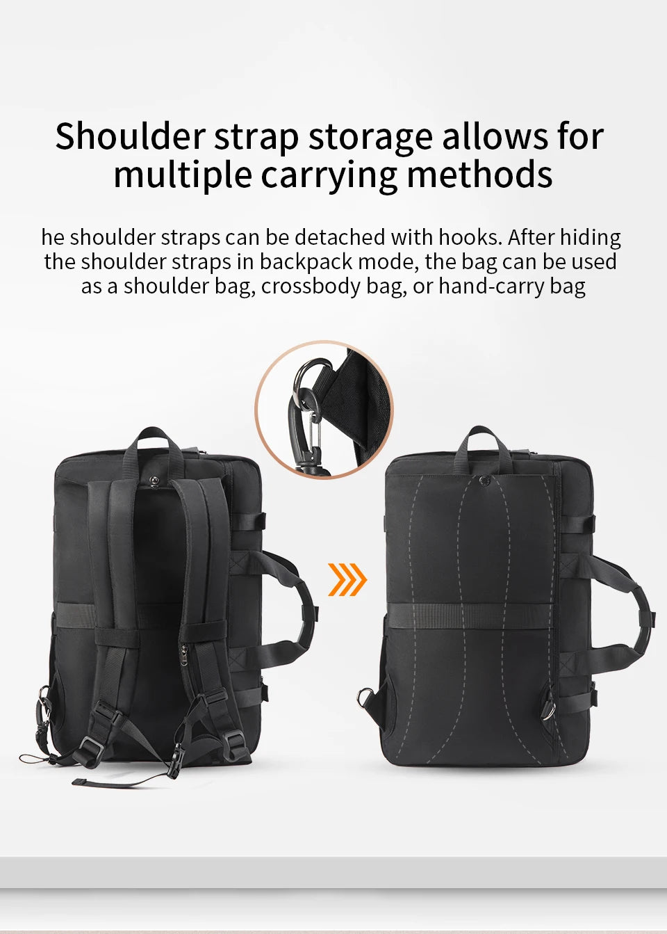Tigernu Travel Backpack Men Handbags Laptop Backpack For 17inch Shoulder Bag Travel Bag 3 In 1 Bags For Men Schoolbags Knapsack