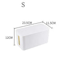 Cable Storage Box Desktop Power Strip Storage Box Dustproof Socket Storage Box Home Wire Case Wire Management Cable Organizer