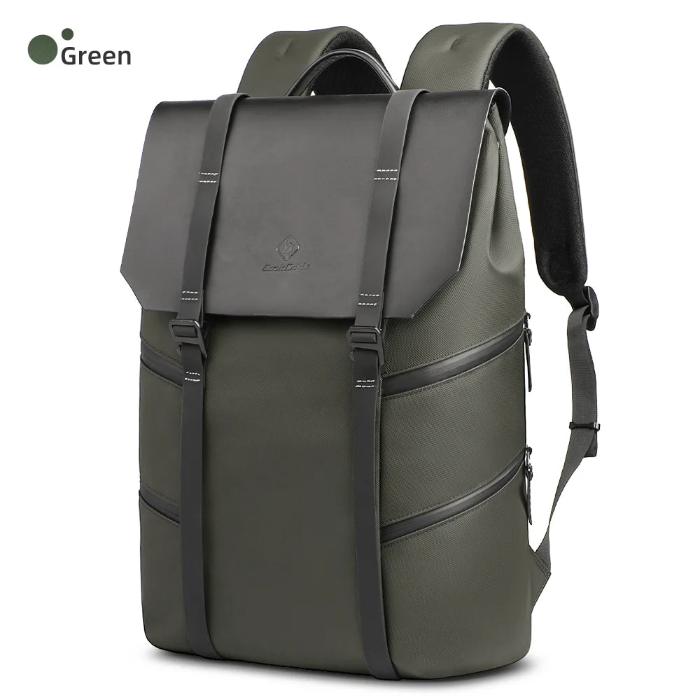 HK Large Travel Backpack for Men Vintage Business Backpack Waterproof 15.6 inch Laptop School Bag Multifunction Hiking Rucksuck