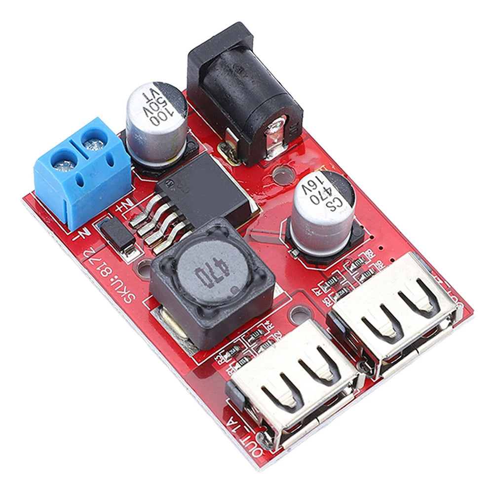 Solar Controller Charger 3A Dual USB Output Module With Automatic Charging Board For 6V-40V DC Solar Panels And USB 5V Devices