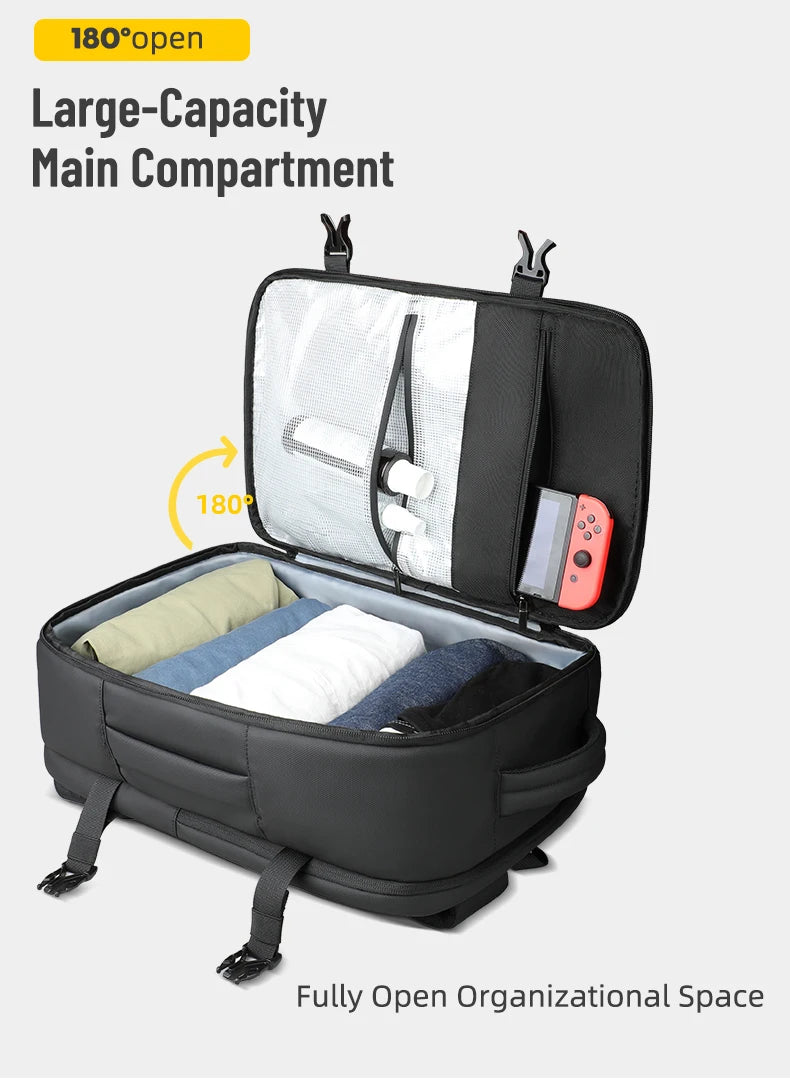 HK Travel Boarding Backpack Multifunctional 17 inch Laptop Bag Large Capacity Business Backpack Leisure Computer Bag Short Trip