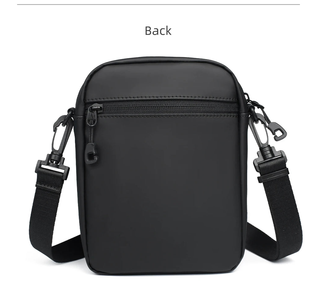HK Men's Side Shoulder Bag Water-resistent Crossbody Bag For Men Travel Passport Wallet Mini Cell Phone Bag Pouch Sling Packs