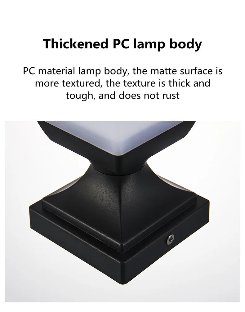 Solar Outdoor Square Wireless Mount Lights Waterproof Decorative for Garden Lawn Landscape Atmosphere Lamp Floor Yard Garden