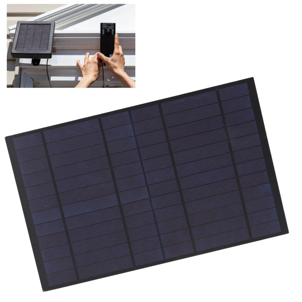 6V 10W Outdoor Solar Panel Charger Polycrystalline Silicon 1660mA Solar Charger Plate for Camping Hiking Mountaineering