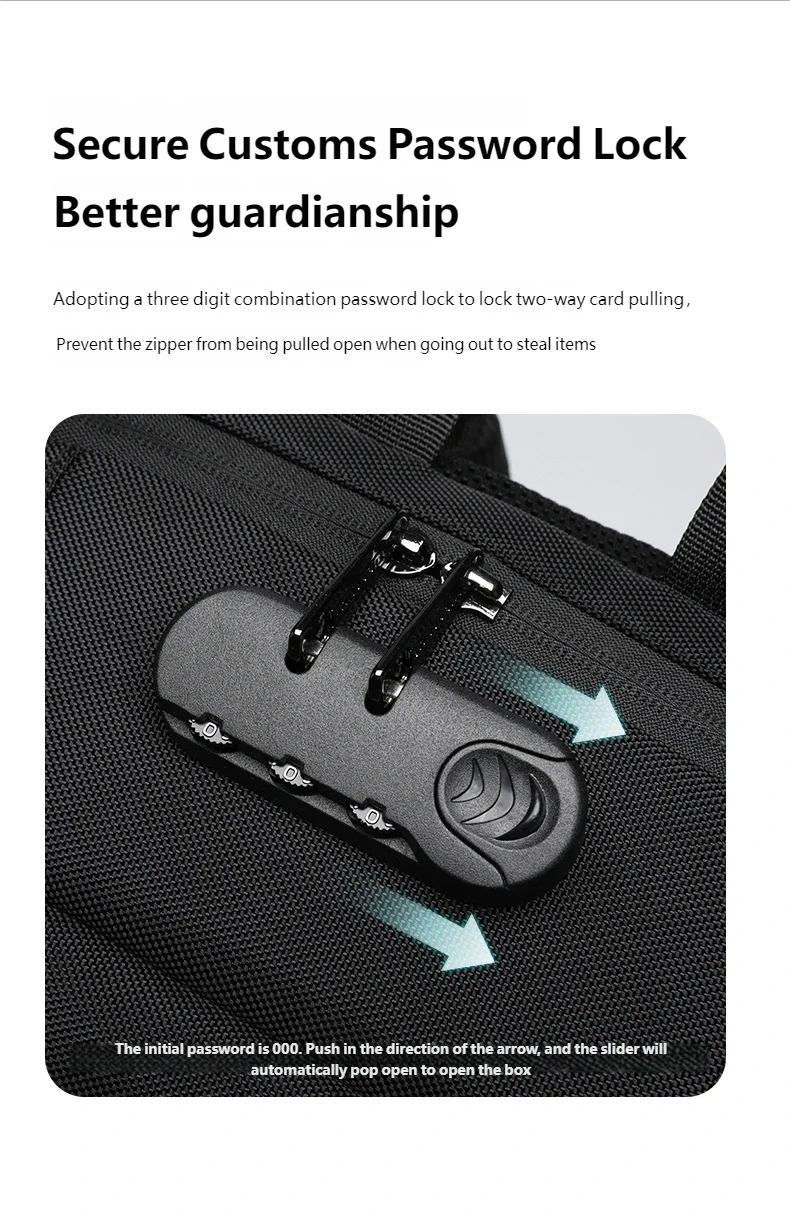 Tigernu 15.6 Laptop Backpack Business Travel Daily Backpack With External USB Port Wear‑Resistant Suspended Zipper Anti‑Theft