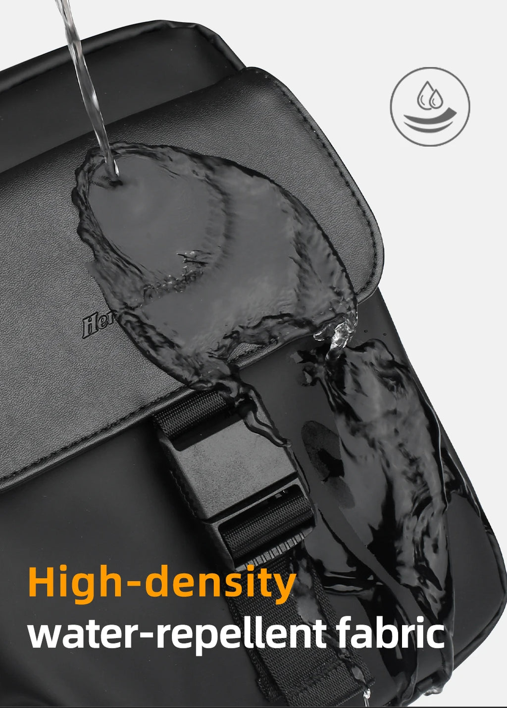 HK Men's Side Shoulder Bag Water-resistent Crossbody Bag For Men Travel Passport Wallet Mini Cell Phone Bag Pouch Sling Packs