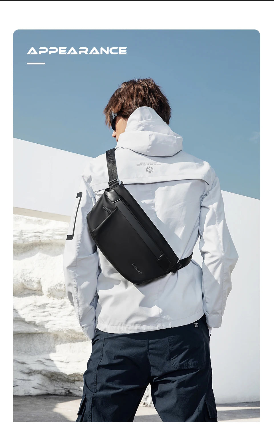 Tigernu Shoulder Bags Cross Bag Fashion Men's Bag Aesthetic Bags For Men Korean Shoulder Bag Male Chest Bag Lightweight Slingbag