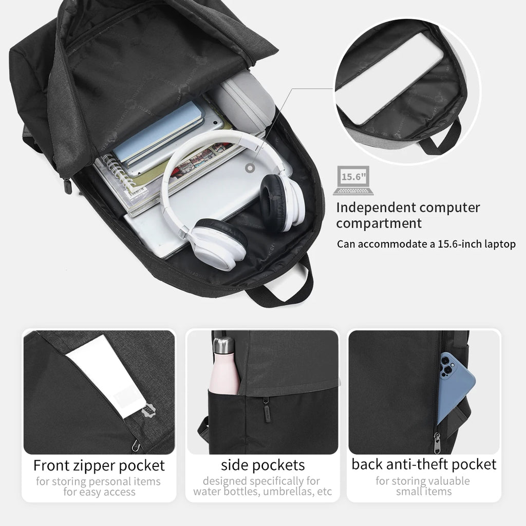 Tigernu School Backpacks For Men For Women Backpack 15.6inch Laptop Backpack Light Children's Backpack Schoolbag Travel Backpack