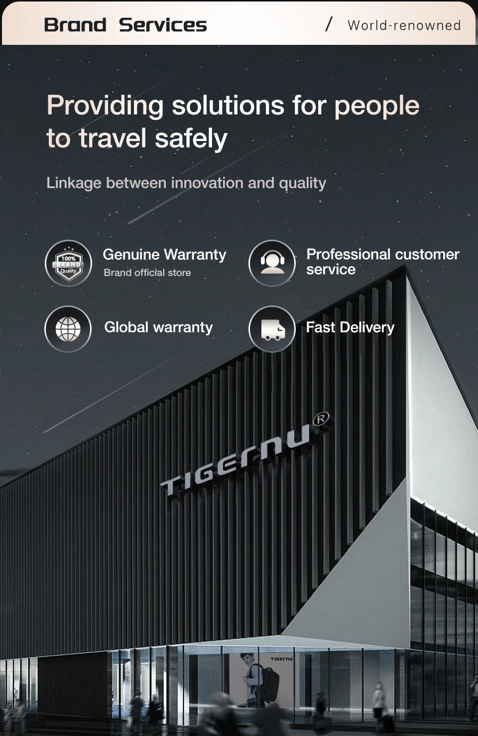 Tigernu Durable Fashion Backpack Men Large‑Capacity Travel Backpack With Shoes Pocket 180° Opening Bags Male School Backpack Lap