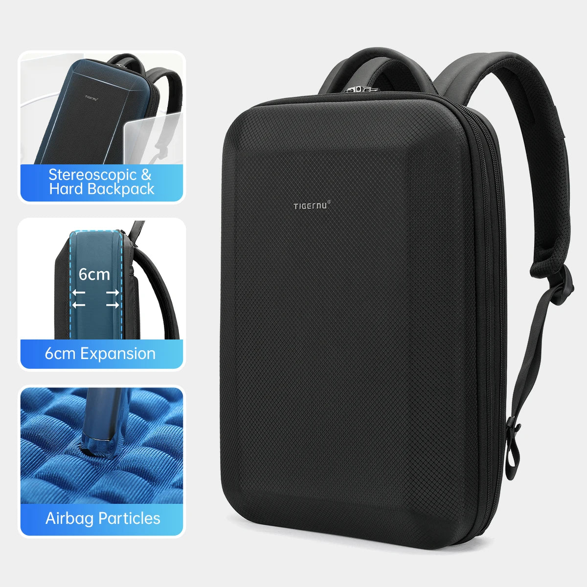 Tigernu Business Backpack For Men Laptop Backpack Hard Shell Bags Male Travel Backpack Bag Expandable Bag Thin Backpack Knapsack