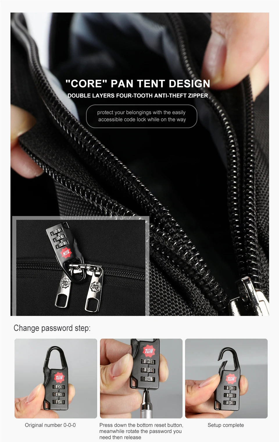 Lifetime Warranty Backpack Men 15.6 17inch Laptop Backpack Waterproof Bag With 4.0A USB Charging Port Travel Backpack For School