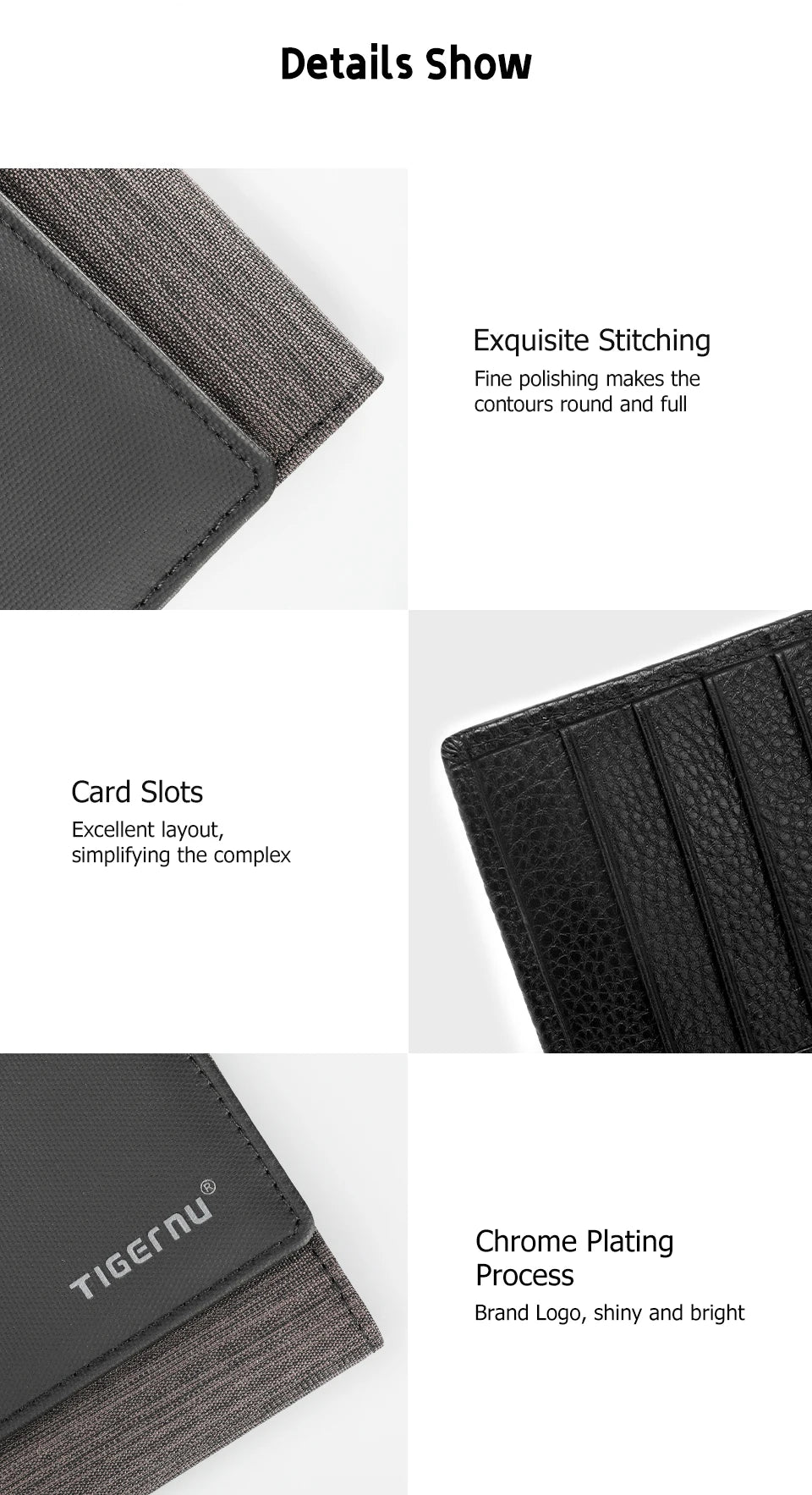 Tigernu Wallets Men Long Purses Male Handbags Coin Purse Cards Holder Oxford Billfold Wallet With Gift Box Money Clips Mens Bags