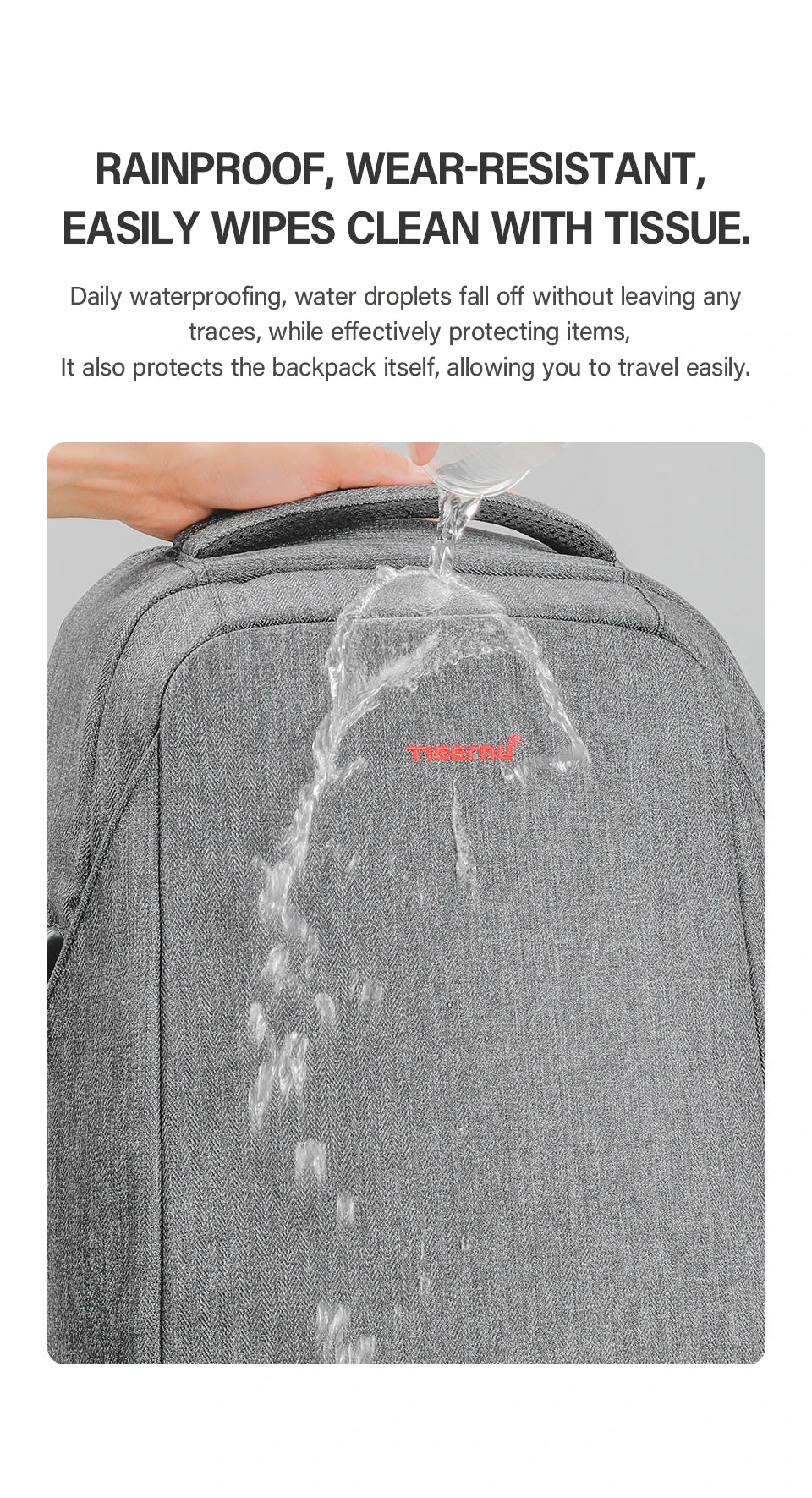 Tigernu Men Anti Theft Backpack 15.6inch Laptop Backpack Bags With USB Port Travel Bags Male Mochila Casual Schoolbags Knapsack