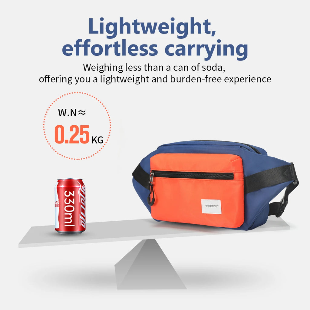 Tigernu Chest Bags For Men 7.9inch IPad Bag Lightweight Shoulder Bag Waterproof Crossbody Bag Male Mini Bags Sling Bag Handbag
