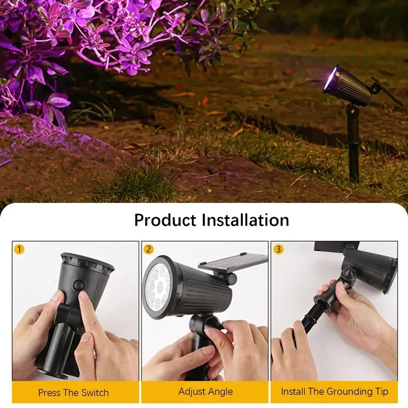 Solar Powered Tree Lighting Outdoor Lights Courtyard Lawn Lights Home Garden Lighting Decorative Landscape Atmosphere Lights