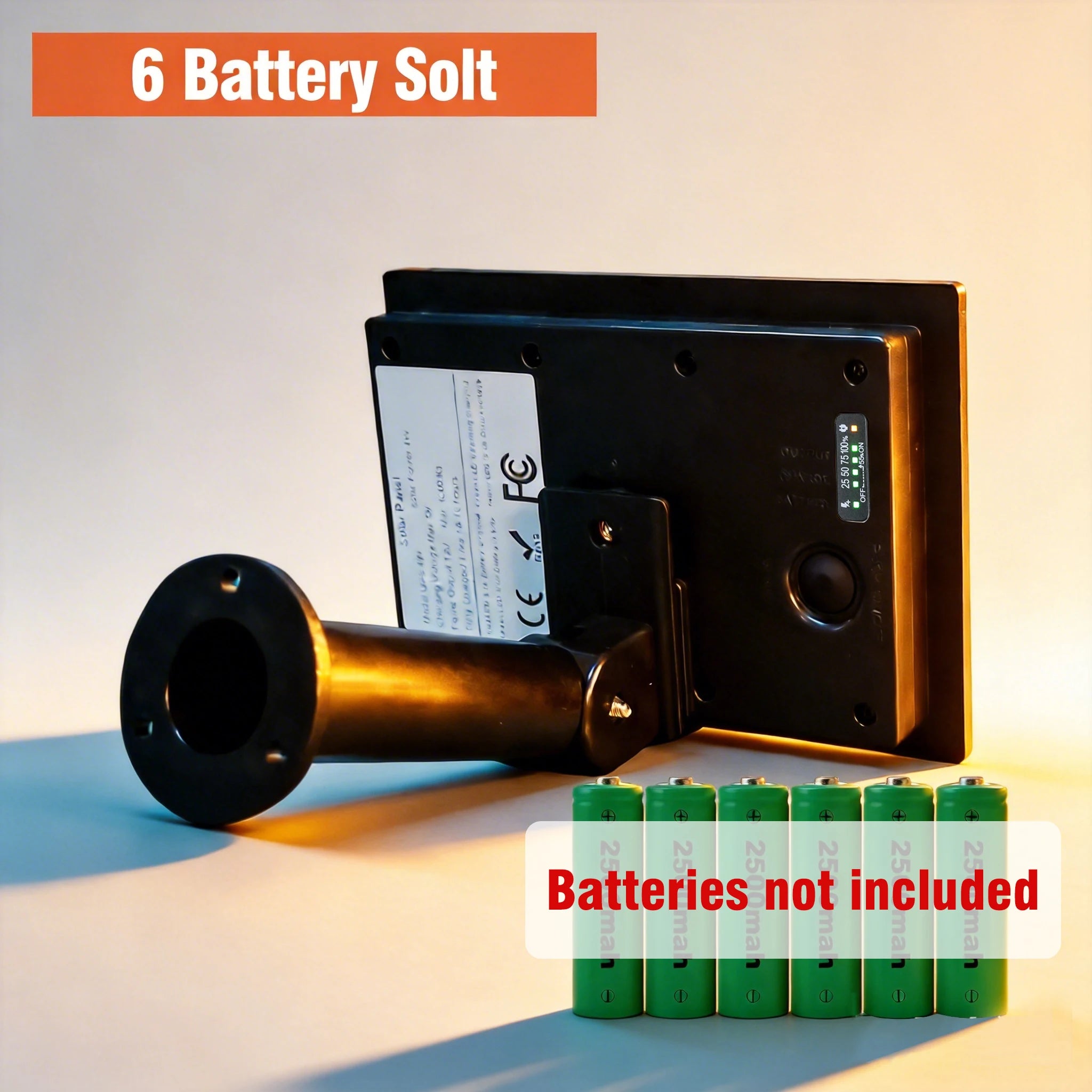 4W Solar Panel Waterproof Micro USB/TypeC Output 5V Solar Cells Charge Install 18650 Battery Outdoor For Leds or Remote Sensors