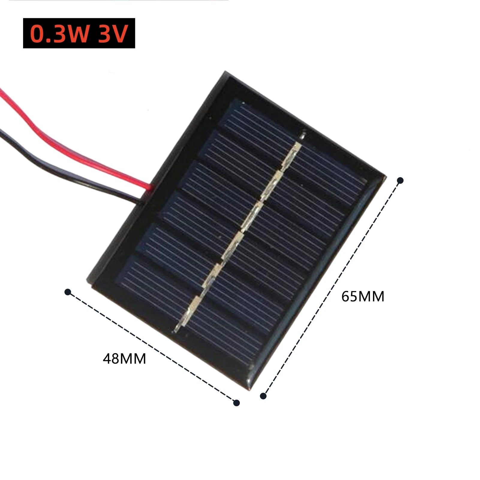 0.3W 3V Solar Panel Solar Battery Charger DIY Solar Power Bank Kit Battery Cell Phone Charger with Cable Wire Emergency Use