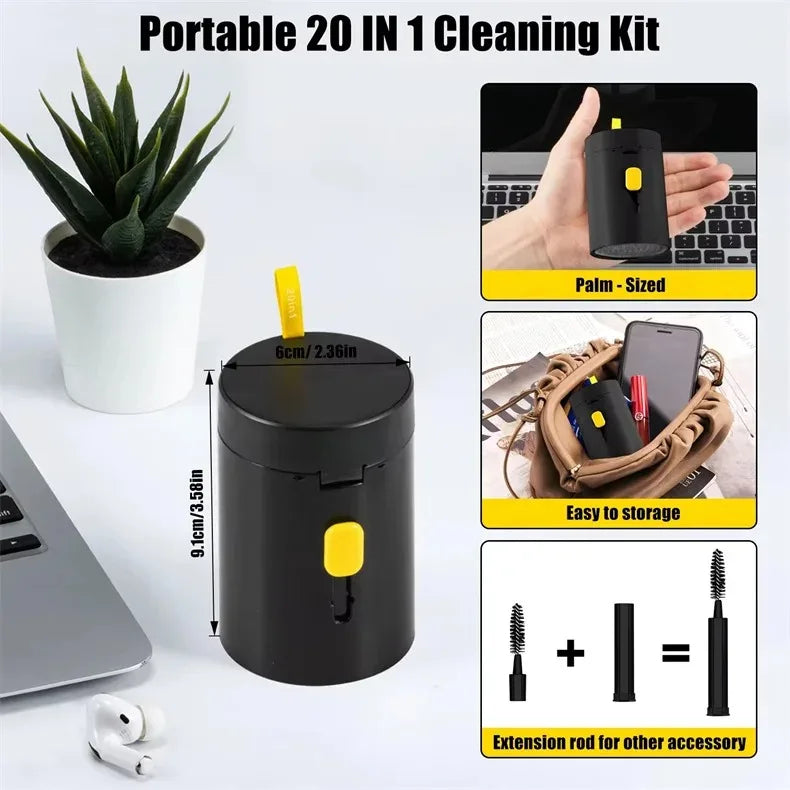Cleaning brush for iPhone Airpods Phone slot charging port Earphone cleaning stick Laptop keyboard Digital camera lens wipe kit