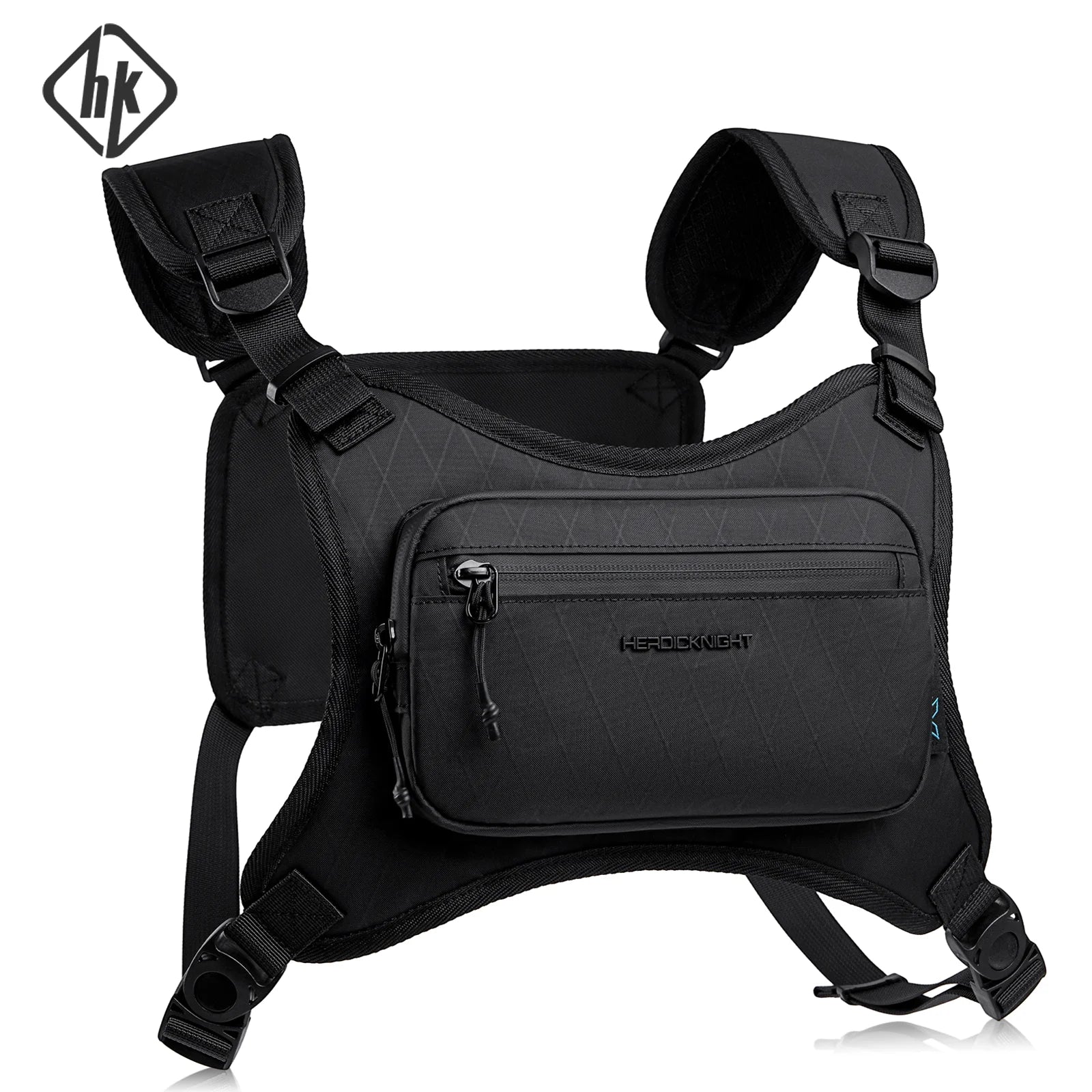 HK Chest Pack X-PAC Material Waterproof Lightweight Men's Backpack The Chest Pack is Ideal for Hiking Running Outdoor Activities