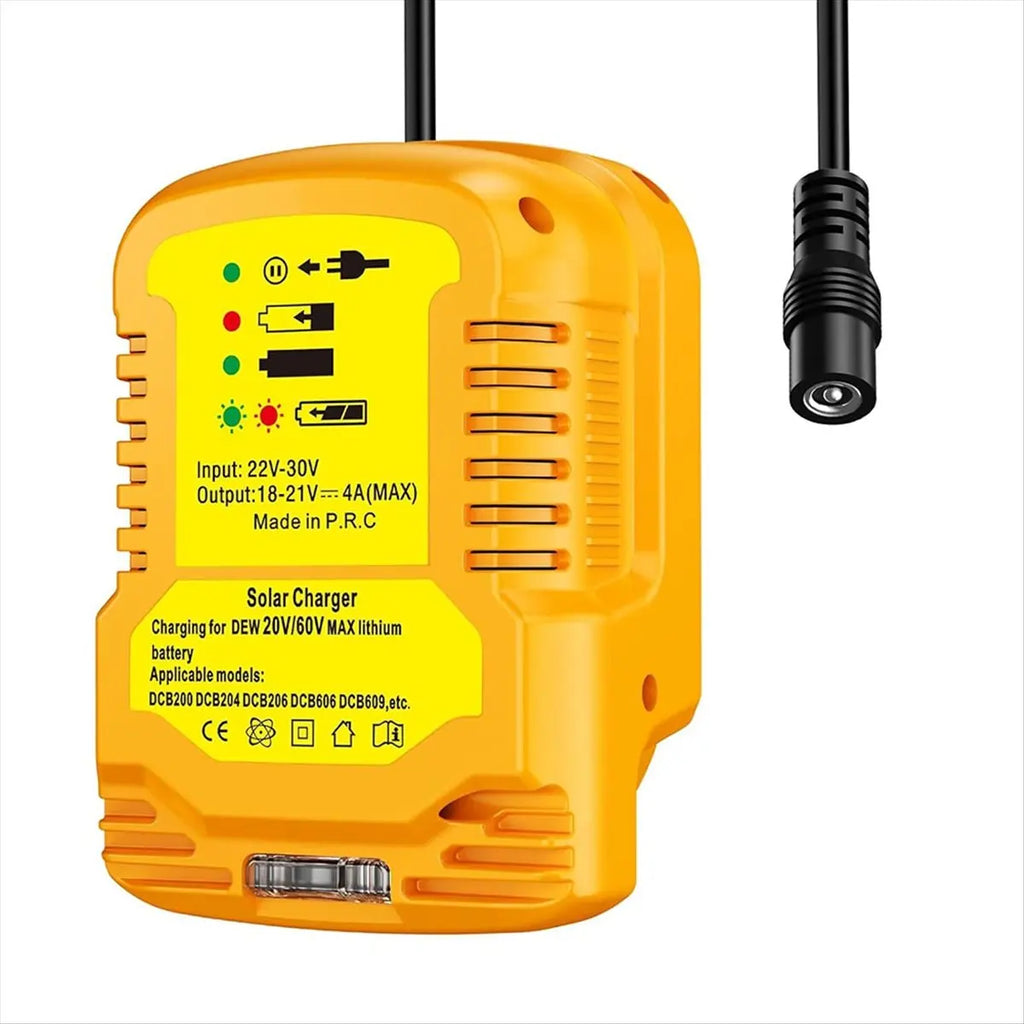 Solar Charger Adapter for Dewalt 20V/60V Battery,Portable,Outdoor Work,Camping