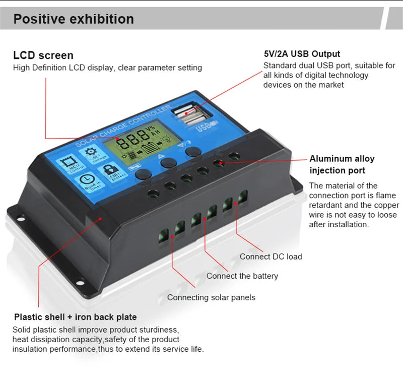 1000W Solar Panel 12V Solar Cell With 60A 100A Controller Solar Charge for Phone RV Car MP3 PAD Charger Outdoor Battery Supply