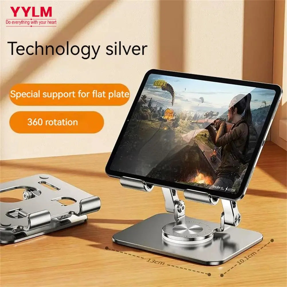 Laptop Bracket Mobile Phone Tablet Bracket Aluminum Alloy Multifunctional Desktop Lazy Bracket 360 Degree Rotation Foldable