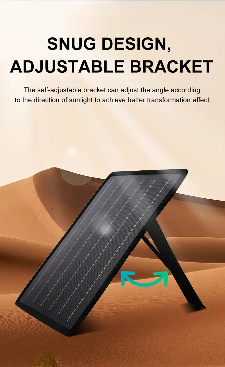 50W Solar Panel Trickle Charger For Car Battery Solar Battery Maintainer Car Truck Boat RV Motorcycle Marine Trailer Power Bank