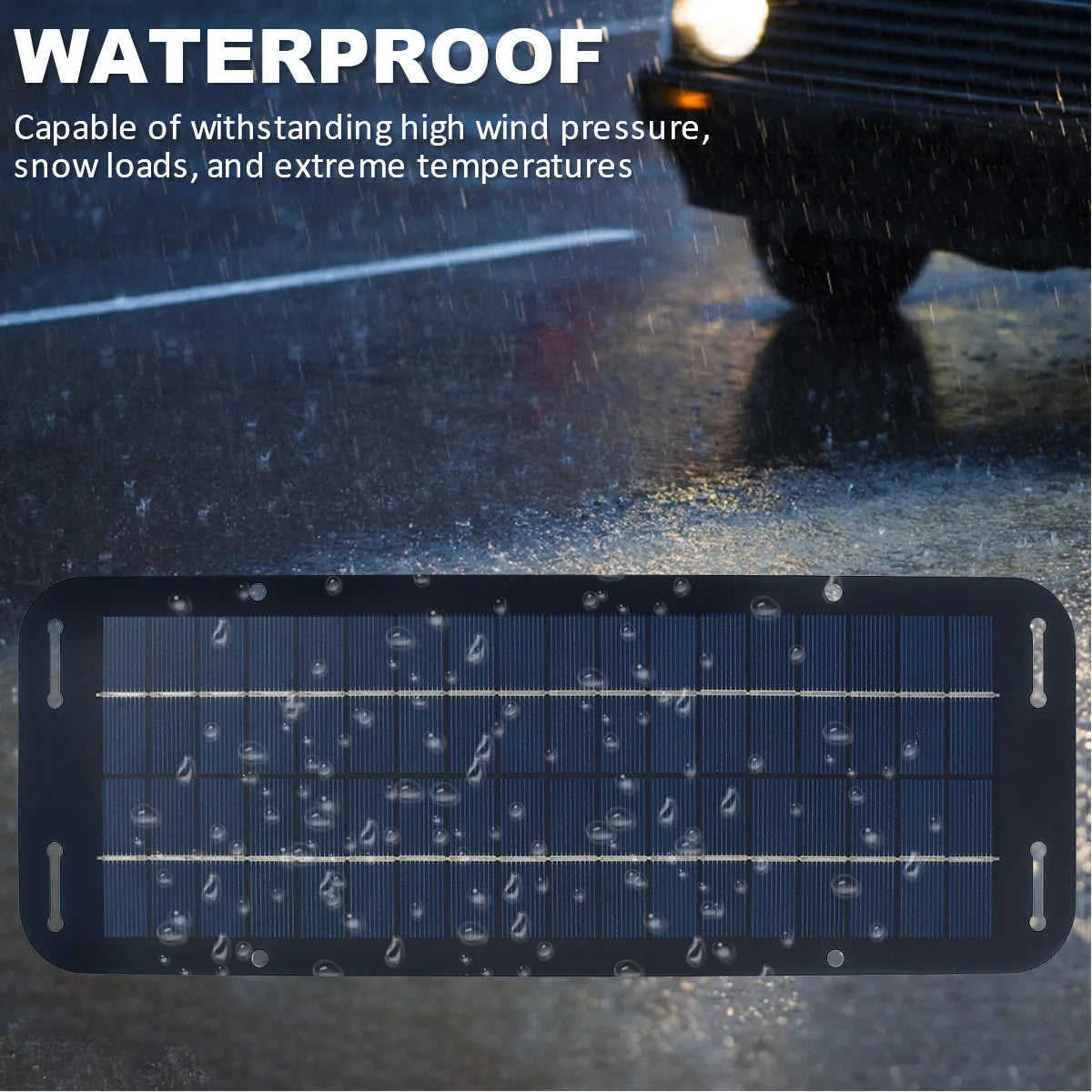Solar Panel 12v Trickle Charger for Car Battery Solar Battery Maintainer Car Truck Boat RV Motorcycle Marine Trailer Power Bank