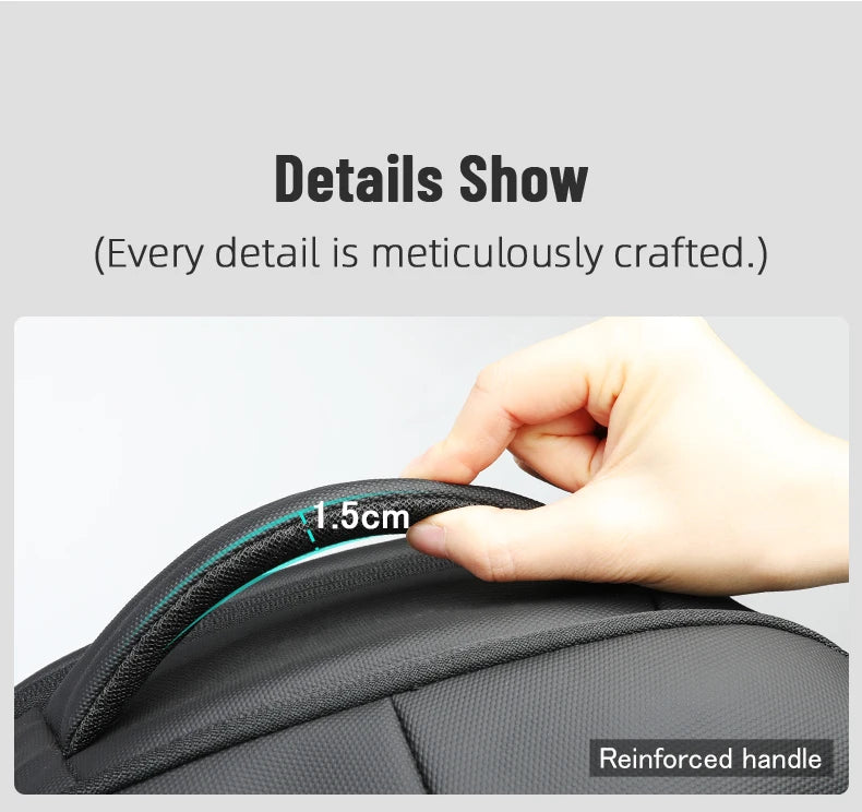 HK Multifunctional Business Backpack Men Large Capacity Travel Backpack Waterproof 17.3" Laptop Bag With USB Office Work Daypack