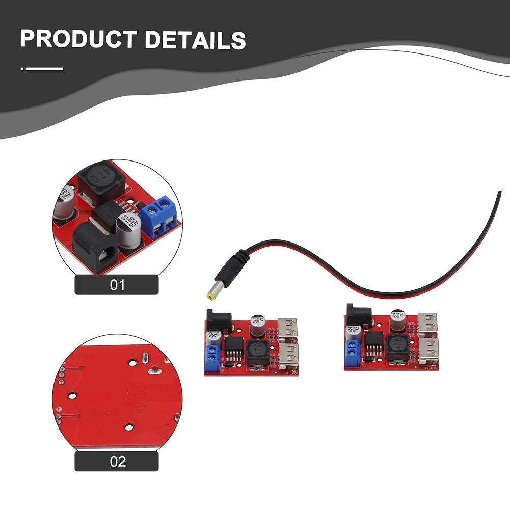Solar Controller Charger 3A Dual USB Output Module With Automatic Charging Board For 6V-40V DC Solar Panels And USB 5V Devices