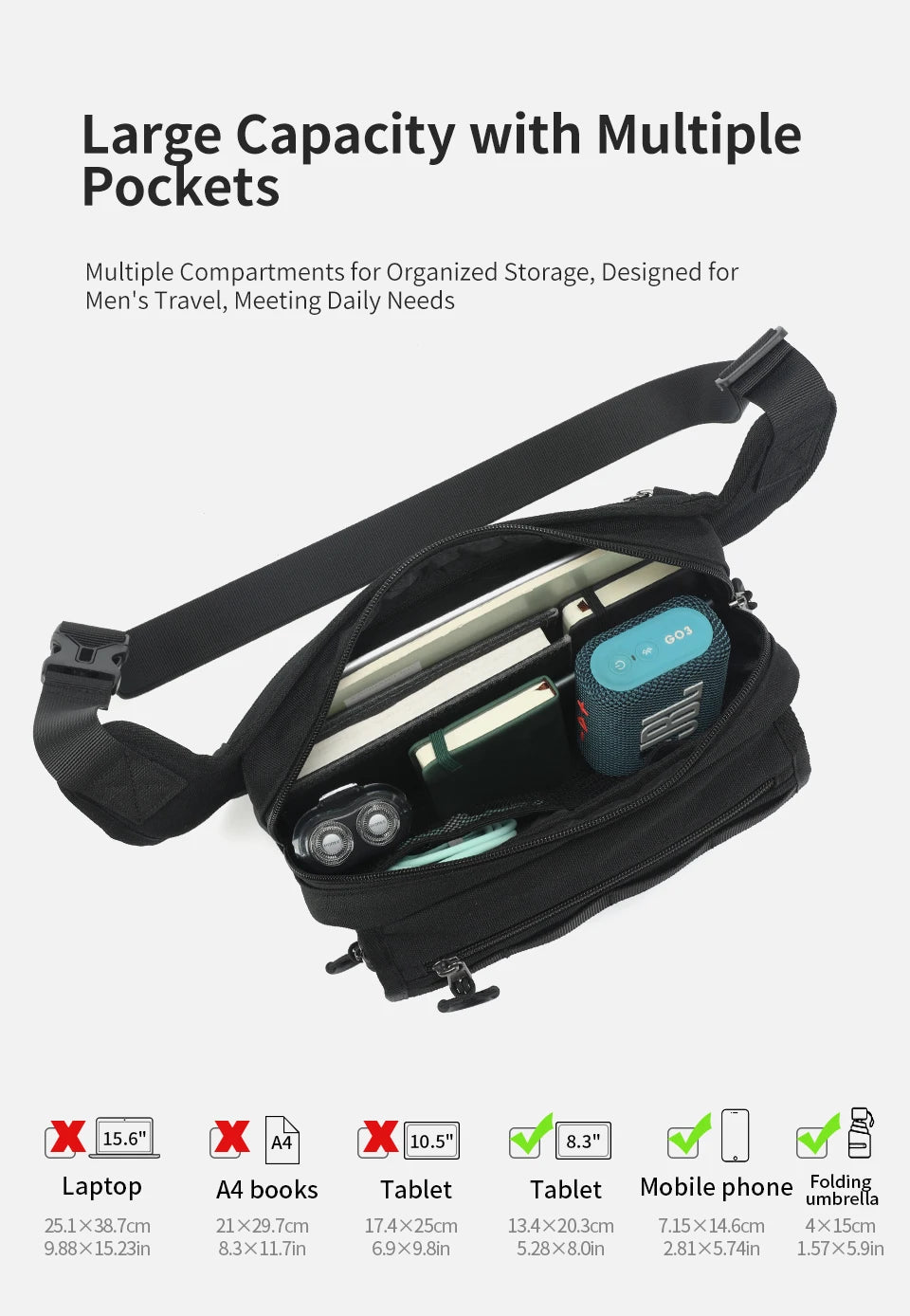 Tigernu Men Chest Bags Outdoor Messenger Bags For Men Hunting Carry Pack Sling Bag Male Hiking Shoulder Bag Waist Bag Crossbody