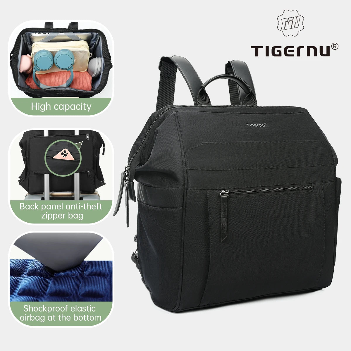 Tigernu Women Backpacks 14inch Laptop Backpacks For Women Waterproof Travel Backpacks Female School Backpack For Girls Knapsack