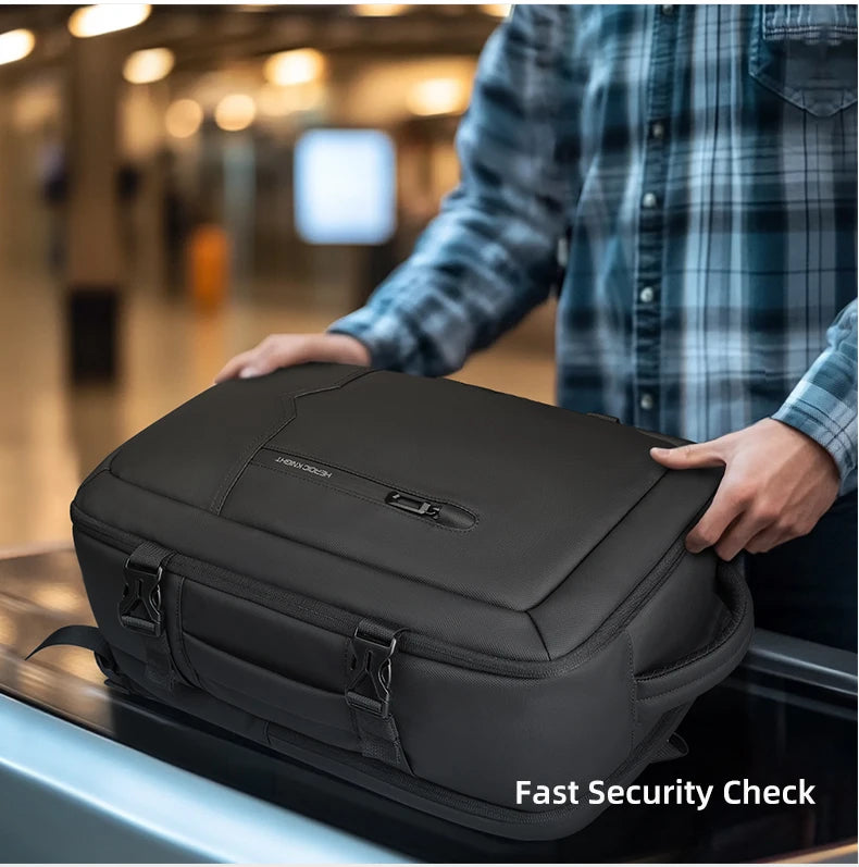HK Travel Boarding Backpack Multifunctional 17 inch Laptop Bag Large Capacity Business Backpack Leisure Computer Bag Short Trip