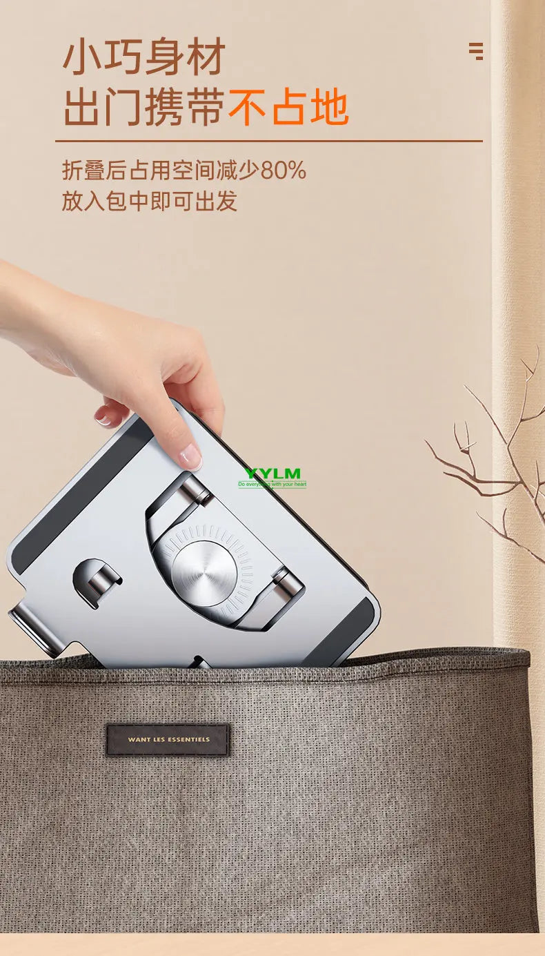Foldable Mobile Phone Holder 360 Degree Rotating Swivel  Hollowed Tablet Riser Anti Slip Height Adjustable for IPad/iPhone 14