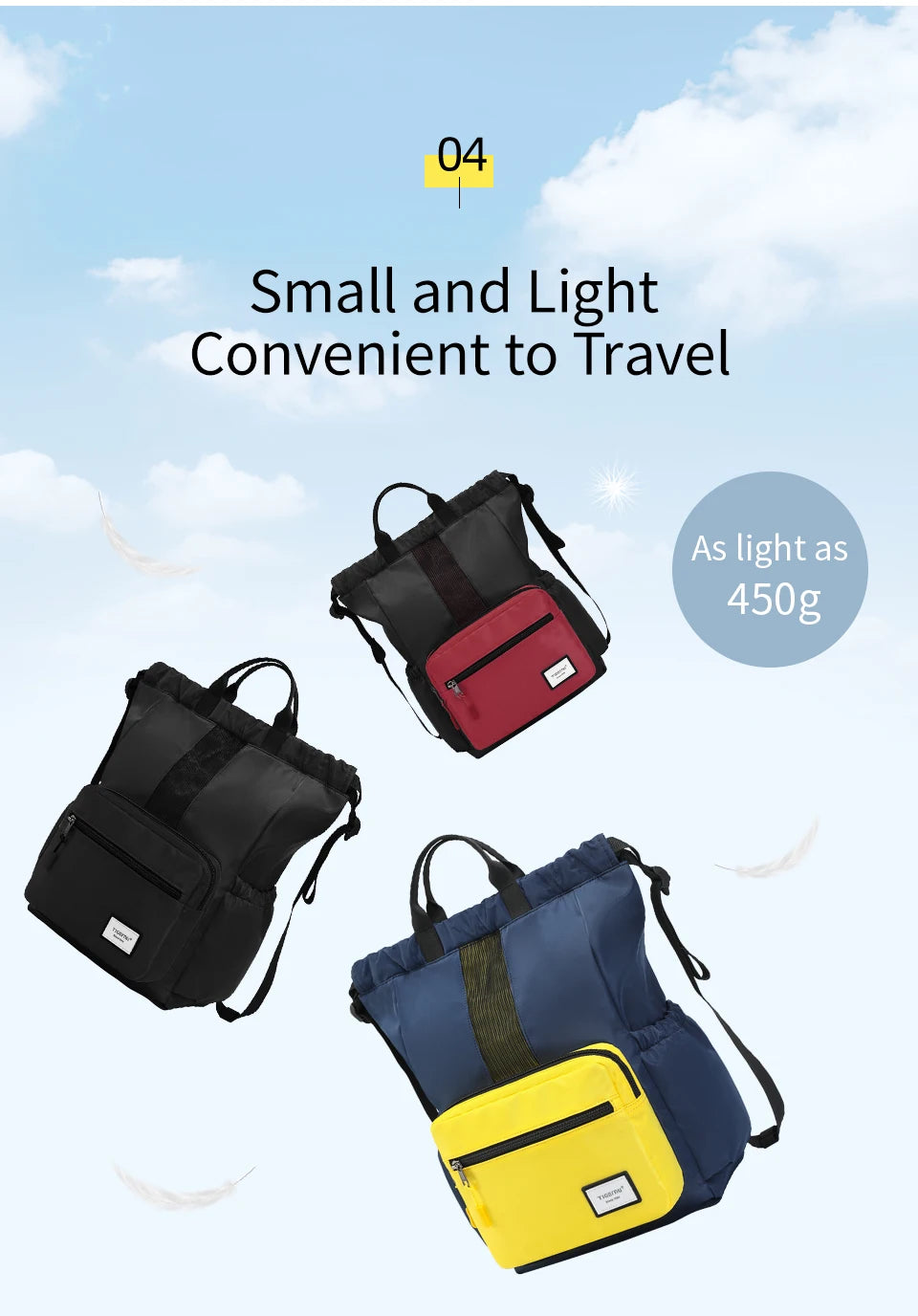 Tigernu Women Backpack Bags Foldable Backpacks Men Child Schoolbag 14'' Laptop Backpack Lightweight Travel Bags School Backpacks
