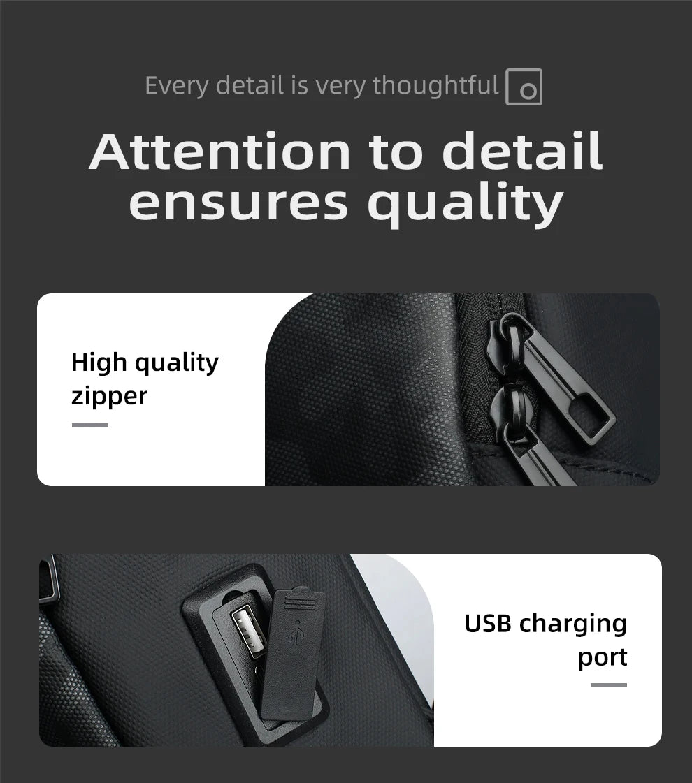 HK Lightweight Shoulder Bag USB Charging Camouflage Crossbody Bag for Men Casual Outdoor Running Sling Bags With Earphone Jack
