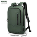 HK Slim Business Backpack for Men 17.3 inch Laptop Bag with USB Port Lightweight School Bag Waterproof Travel Backpacks for Work