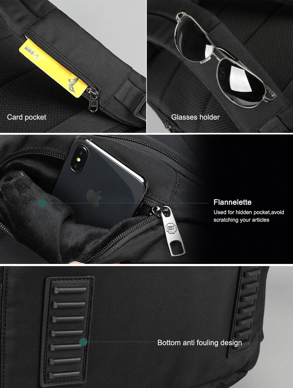 Lifetime Warranty Backpack Men 15.6 17inch Laptop Backpack Waterproof Bag With 4.0A USB Charging Port Travel Backpack For School