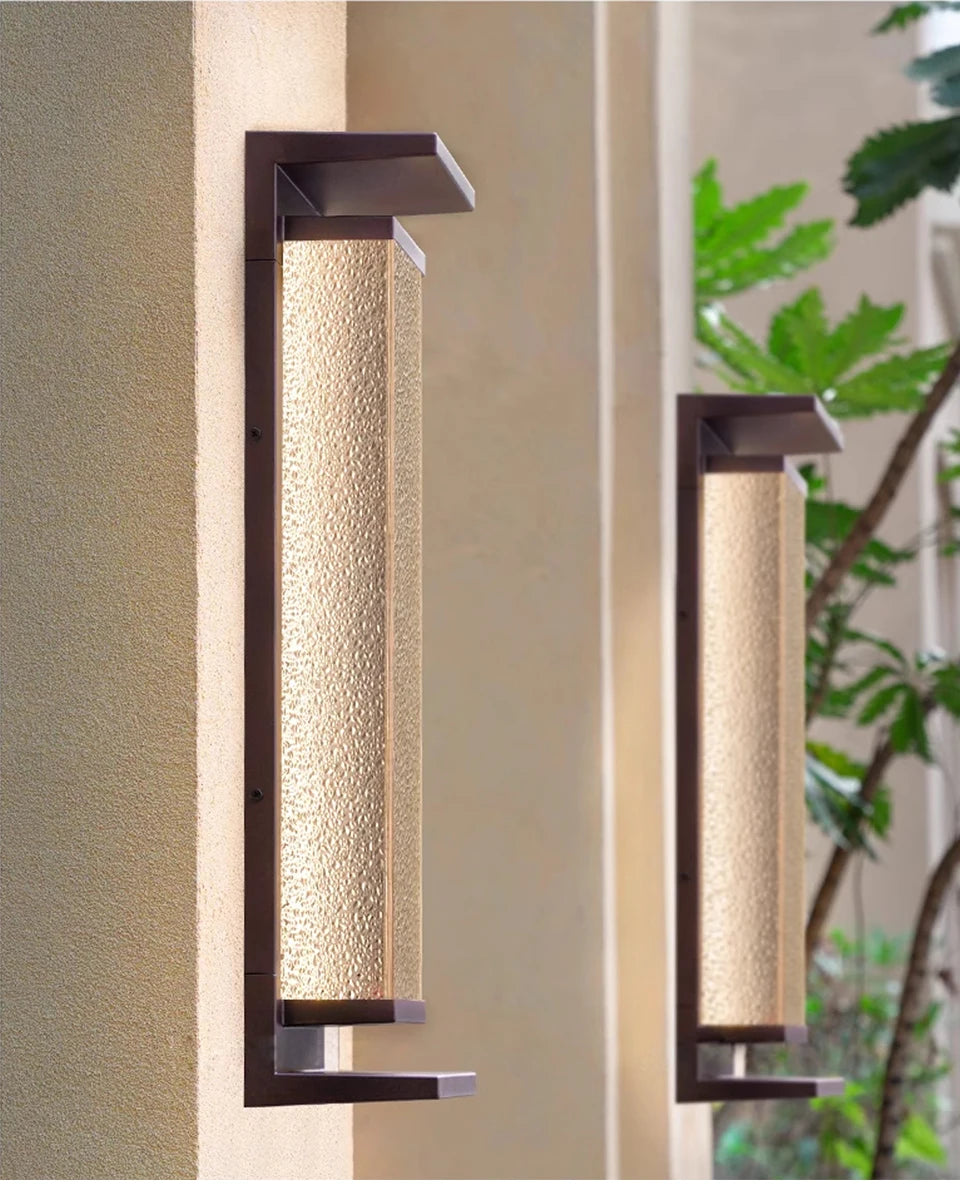 Solar Wall Light Outdoor Dusk to Dawn Porch Lighting Fixture Waterproof Solar Lanterns Anti-Rust Lanterns for Front Patio Garage