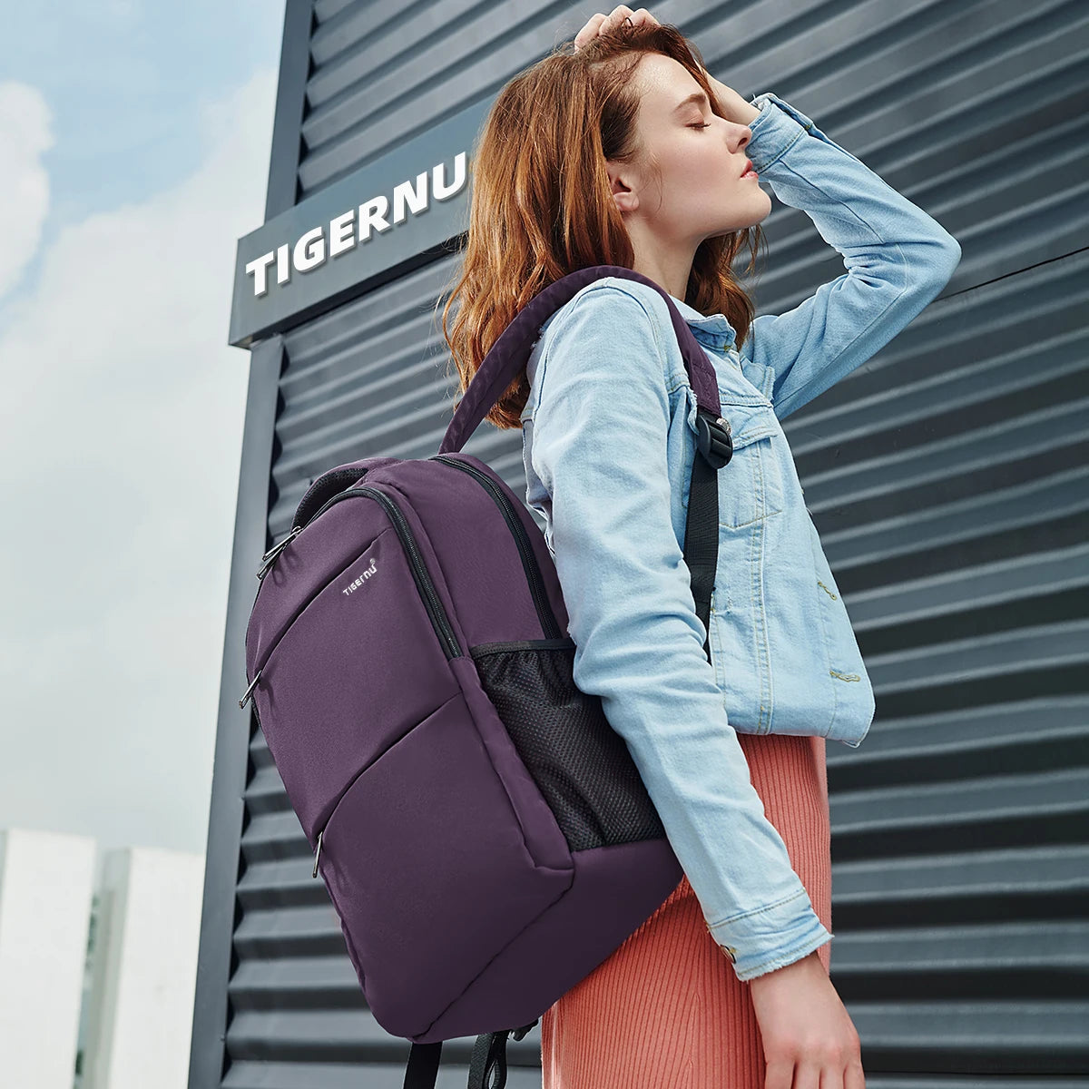 Tigernu Anti Theft Backpack For Women Large Capacity 15.6inch Laptop Backpack Bag Travel Bag Schoolbag For Women Girls