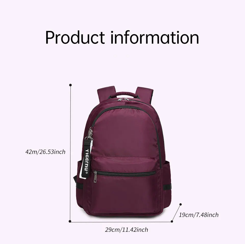 Tigernu Girl's Schoolbags Waterproof Women's Backpack Bags 15.6inch Laptop Backpack Multi-color Female Travel Backpacks Women