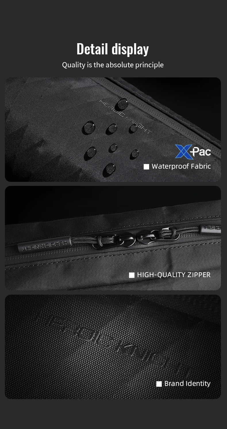 HK Ultra-light Crossbody Sling Bag Man Waterproof X-Pac Fabric Men's Shoulder Bag Outdoor Travel Phone Pouch for Hiking Trekking