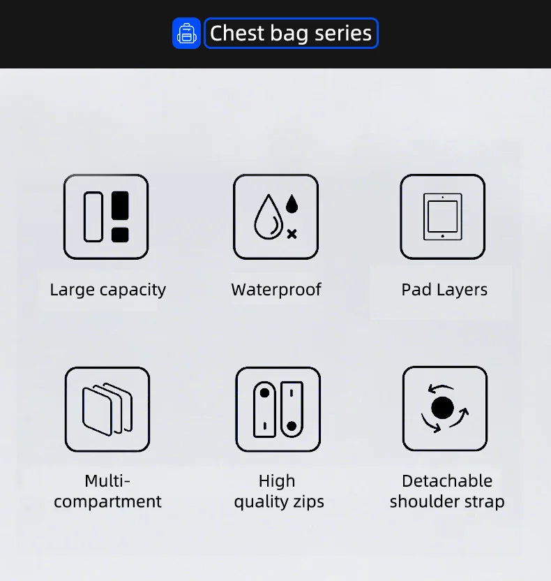 HK Minimalist Crossbody Bag Lightweight Men's Shoulder Bag With USB Port Anti-theft Business Bags for Man Waterproof Daily Pack