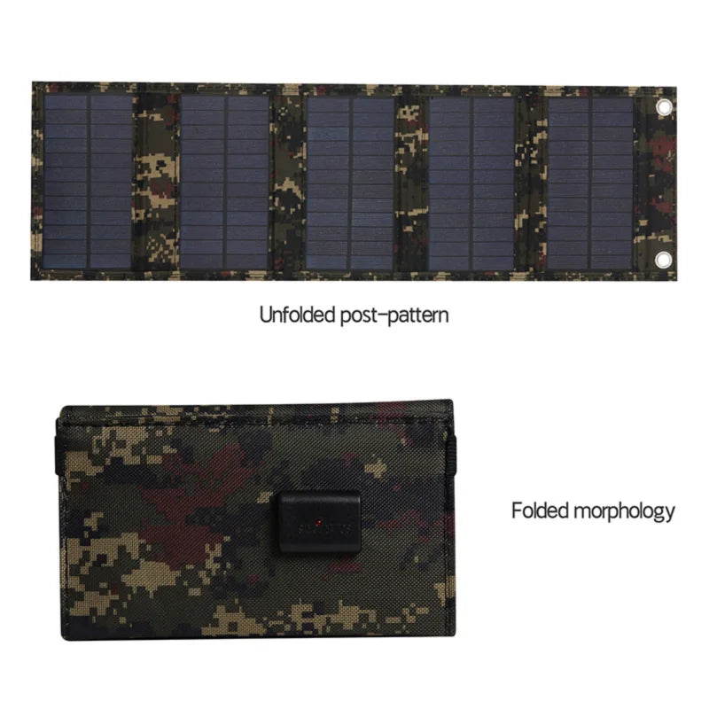 1000W Foldable Solar Panel USB Type C Mobile Phone Charging Outdoor PC Hiking Camping Portable Battery Bank Charging Christmas